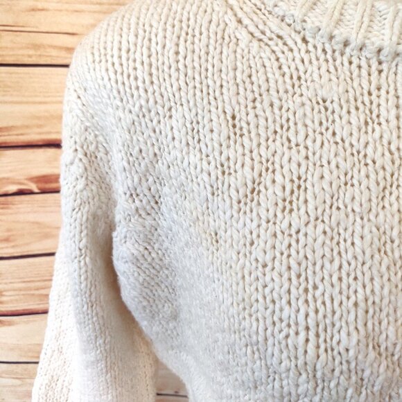 Cream Guideboat Co Deep River Cotton Crew Sweater - Picture 5 of 9